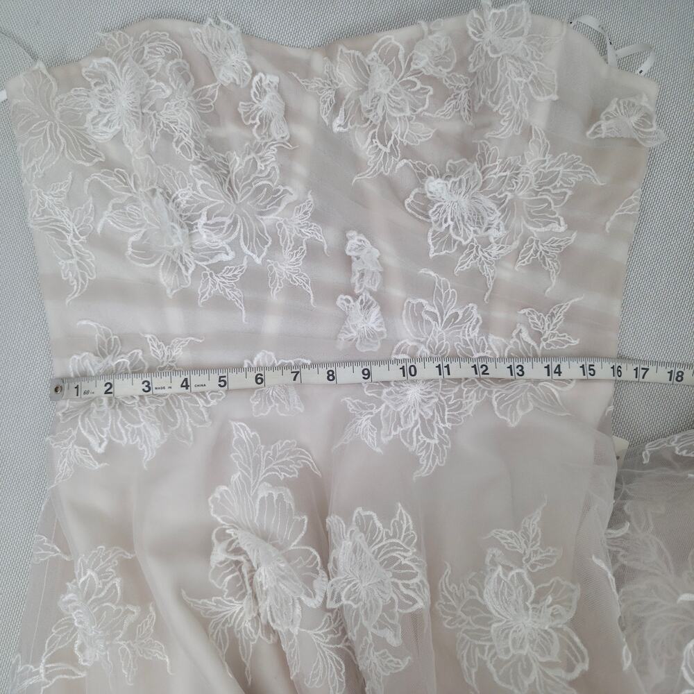 WATTERS Arien Ivory 3D Floral Corset Ball Gown Wedding Dress 14 NWT - Picture 9 of 16